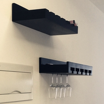 Peter cat modern bar Upside Down Red Wine Glass Rack Home Solid Wood Wine Rack Wall-mounted Wine Glass Rack Shelf Restaurant Hang