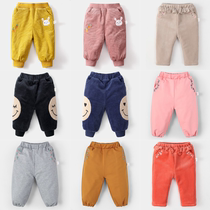 (Special ) Girls' Pants Winter Baby Coreflower Clothes Cotton Thick Cotton Pants Children's Heating and Leisure Pants