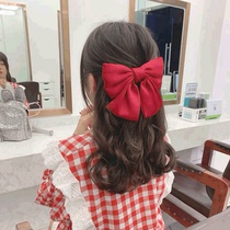 Childrens big bow parent-child card headdress girls Western style hairpin The same red hairpin baby clip hair accessory