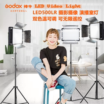 Shenniu LED500LR always light three lights set without strobe sun light fill light photography light studio light