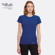 RAB ruipo Force ladies T-shirt outdoor lightweight leisure sports elastic short sleeve 79g QBU-56