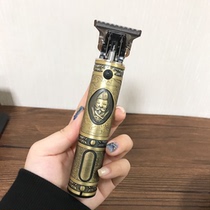 T9 electric clipper push white gradient Buddha head oil head scissors professional hair salon carving electric clipper notch hair clipper
