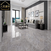 Gray tile modern minimalist cloud limestone living room floor tiles 800x800 negative ion through-body marble floor tiles