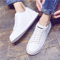 Boomer Men Shoes 2022 Summer New Thick Bottom Small White Shoes Men Casual 100 Hitch White Board Shoes Han Edition Casual Shoes