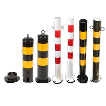 Steel pipe warning column anti-collision column Road protection iron column fixed road pile separation Pier traffic facilities