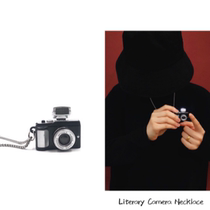 Hip-hop imitation creative necklace SLR personality imitation men and women pendant accessories chain literary props camera necklace