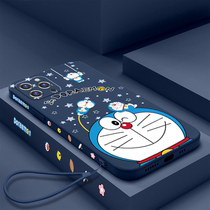 Apple 13 phone shell iphone12pro max creative side liquid silicone protective sleeve Apple 11 cartoon Doraemon A dream 11ProMax personality male and female new all-bag anti -