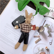 Net Red Rabbit Pendant Ornament Woman Ins Tide Super Cute Paparazzi Pendant Bag hanging decoration female key Buckle Gift 