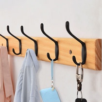 Adhesive hook wall hanging coat hook door rear wall creative nail-free hanger row hook hanging clothes hook bedroom wall coat rack