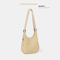 Impression Tailor Made Woman Bag Spring Summer Retro Little Crowd 100 Hitch Fashion Single Shoulder Bag Full Show Forest with Lychee Grain Small Square Bag