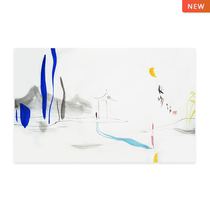 With mounted Yang He Long Kiss rice paper ink modern simple living room study bedroom hanging painting decorative painting