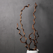 Shanghai cross river dragon rattan dry branches dry flowers tree Rattan living room modeling decoration ornaments Wicker dry branches dry branches tree