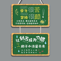 Inspirational placard Student decorative door trailer Class cultural classroom decorated door blackboard trailing custom