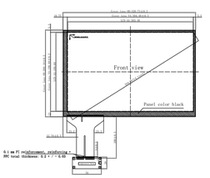 14 inch 14 1 inch 16:10 capacitive touch screen widescreen USB interface Yili chip 10 point touch industrial screen