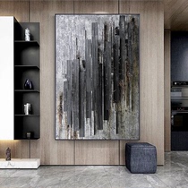 Modern black and white porch decorative painting abstract art Creative Corridor hanging painting living room office industrial wind oil painting