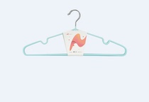 Beautiful 6056 clothing store hangers drying PVC non-slip skirt hangers 10 hangers 40 5cm wide
