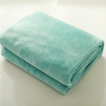 Solid color plush sheets one piece padded flannelvelvet coral velvet simple autumn and winter dormitory 1 5 1 8m