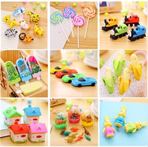 Creative Cute Study Supplies Gifts Wholesale Elementary School Students Stationery Prizes Gift Cartoon Creative Teaching Aids Erasers