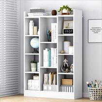 Bookshelf Simple floor-to-ceiling combination Modern economical storage Student bay window Bedroom small shelf Childrens bookcase