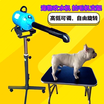 Pet Blow Water Vertical Bracket High Power Single Motor Pull Wool Machine Mobile Lifting Rack Pooch Blow Rack