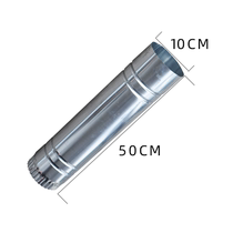  Smoke pipe Exhaust pipe Home heating stove material stove honeycomb smoke pipe thickened pipe Chimney elbow parts