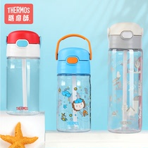  (Spot direct shooting)Zen Master childrens tritan straw cup Suction portable student water cup drinking bottle BBSD