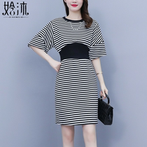 Collection Waist Bubble Cuff Dress 2022 Summer New products Fashion Pop Temperament Casual Display Slim Chain A Character Dress