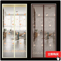 Sand window self-adhesive summer velcro anti-mosquito door curtain Bedroom home encrypted window screen door silent breathable cloth 