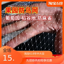 Fish pond fruit forest bird-proof net Cherry grape fruit tree greenhouse bird-proof net Nylon net Fishing line Outdoor skynet