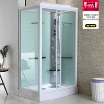 Overall shower room Net red bathroom steam arc simple room rectangular shower room white shower box