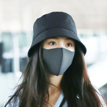 2021 Japanese anti-fishing fishermans hat children spring and summer new black versatile fashion bucket basin hat tide