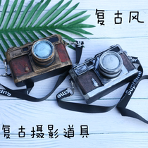 Photography props simulation retro camera model wedding children photo props accessories home study window ornaments
