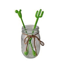 ins Wind cactus mixing rod burst creative multi-color optional cocktail juice mixing rod