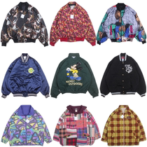 Vintage foreign trade Harajuku street hip-hop loose fan jacket embroidery jacket baseball uniform men and women F18
