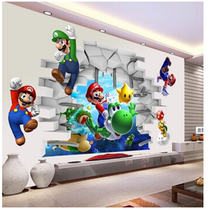 Super Mario Bros Kids Removable Wall Sticker Decals Nursery