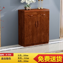 Peter cat solid wood colour home shoe cabinet Economy Type of multilayer large capacity minimalist modern door hall Cabinet Hyun Guan Cabinet Balcony