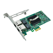 Abadia Intel Intel82575EB chip PCI-E X1 Gigabit network card 2 ports dual power server network card soft routing ROS convergence INT