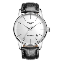 Swiss Longqin sea middle-aged and elderly watch mens automatic mechanical watch real diamond mens watch waterproof domestic watch