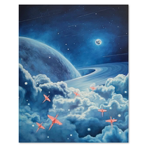 Lumei artist Li Dongxus Return on canvas painting original living room mask collection hanging painting painting