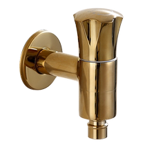 Huiporcelain copper gold washing machine faucet automatic water stop washing machine faucet copper single cold faucet nozzle