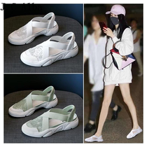 Day Faculty Little White Shoe Womens Foot Pedal Fisherman Shoes 2022 Spring New Baotou Sports Sandal Women Soft Bottom Light