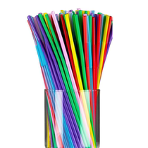 Disposable plastic straw art straw lengthy shape straw PP art straw drink juice straw