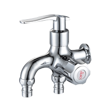 Porcelain copper dual-use faucet multi-purpose washing machine mop pool faucet 4 points 6 points washing machine can be connected to shower