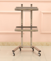 Beauty salon tool car barber shop hairdressing tool trolley hair salon foldable pulley stainless steel trolley
