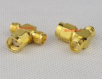 SMA radio head SMA one male and two female reverse plug SMA T head SMA adapter male hole female needle