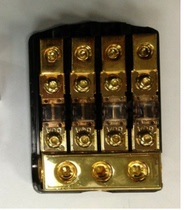 Car sound accessories as soon as a four fuse seat with blue fuse can connect the power amplifier battery power supply