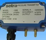 setra C268 pressure transmitter differential pressure transmitter