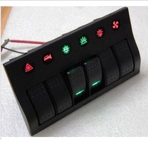 Waterproof with lamp switch panel Yacht Change Loading Driver Bench Switch Panel Bus Switch PN -