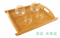 Bamboo Tea Pongfu Tea Furniture Hotel Tray Fruit Pan Solid Wood Kitchen Utensils Transfer Dish Dumplings Totub Wholesale