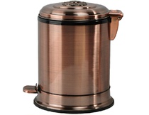Elijia luxury fashion creative foot red bronze modern wind hotel trash can high-end atmospheric storage bucket